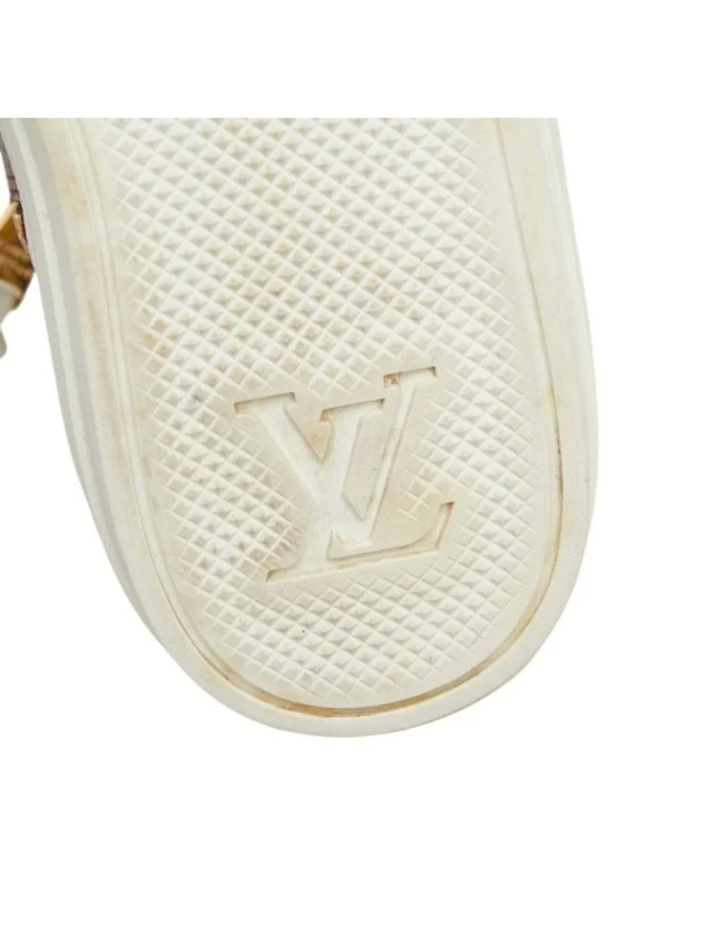 Louis Vuitton Cat Glam Stellar Line High Cut 35.5 Brown Orange Leather Sneaker